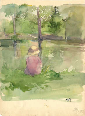 Баснина-Верхоланцева Анна Николаевна. Два листа из альбома: